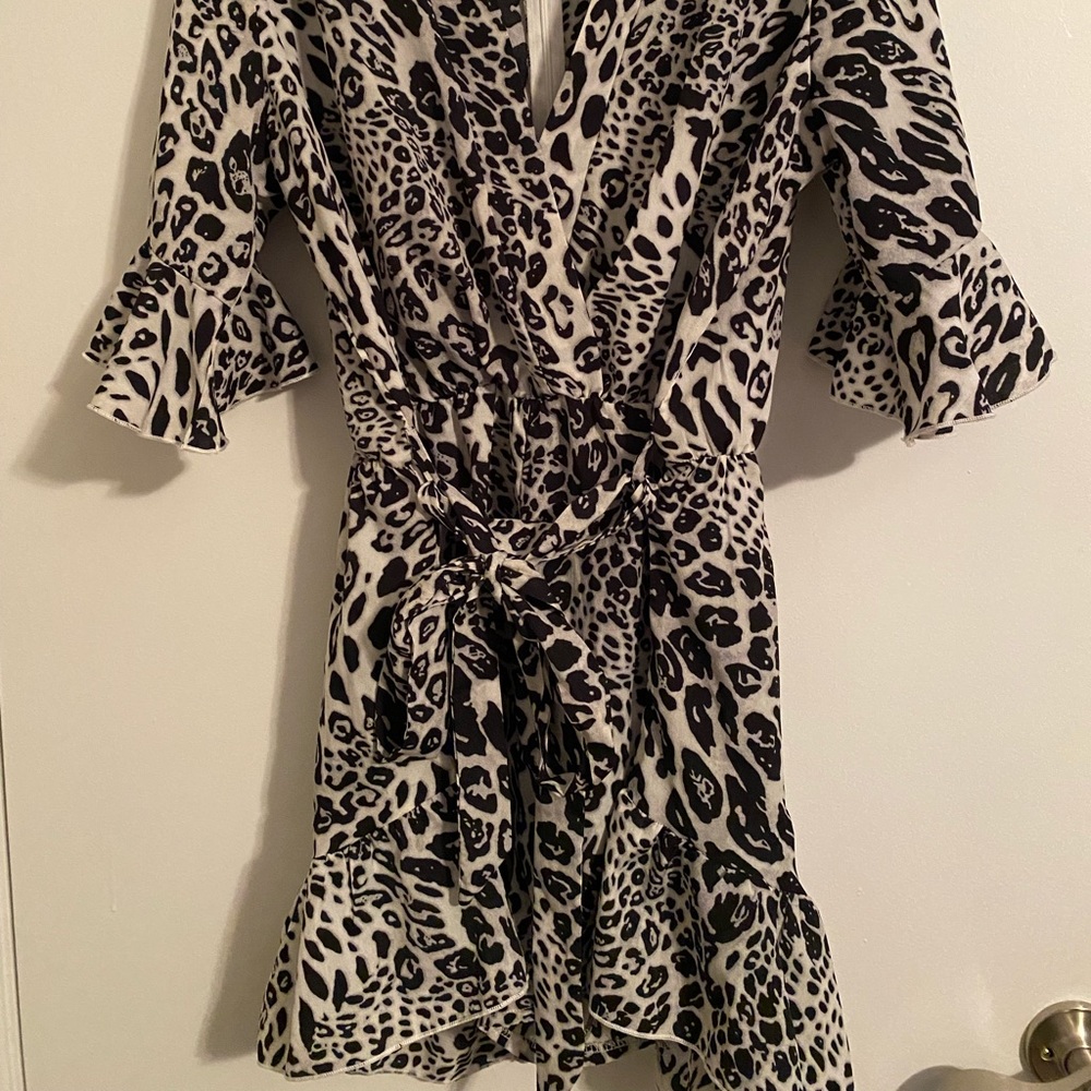 Animal Print Romper.